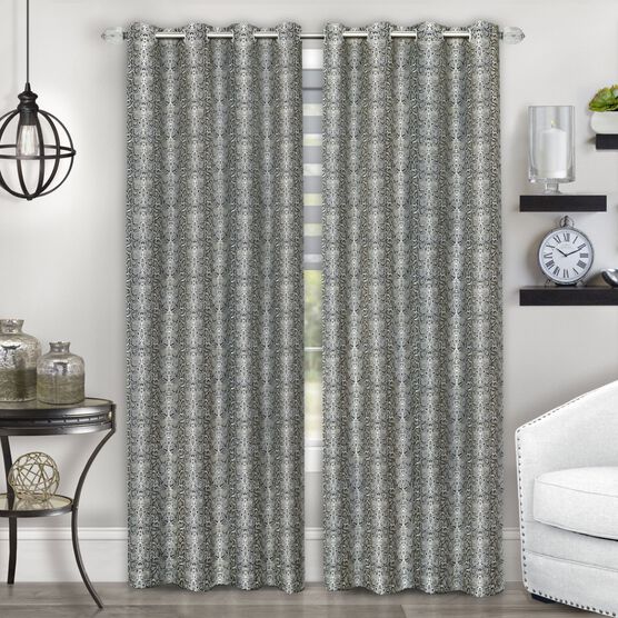 Python Grommet Window Curtain Panel, , on-hover image number null