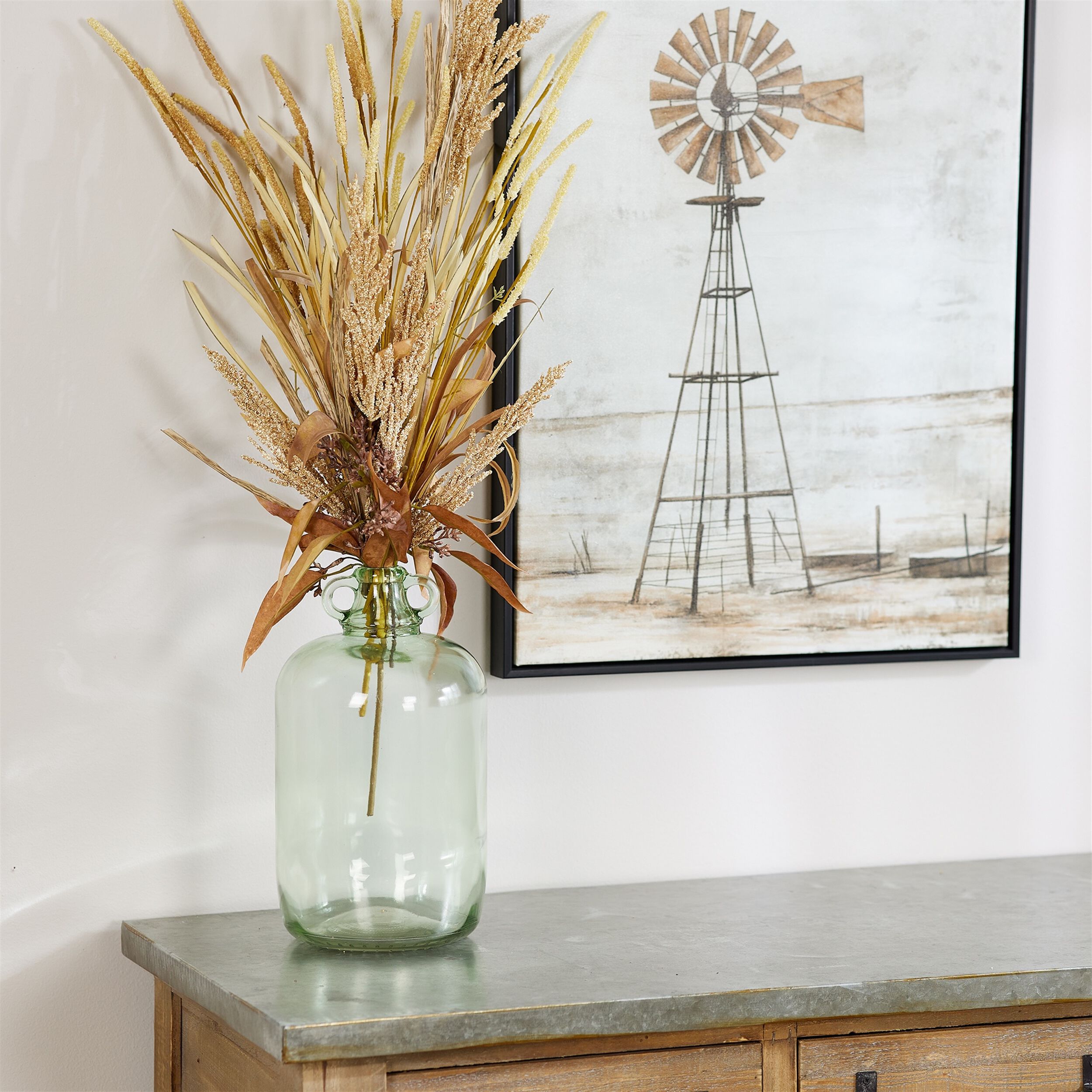 Jug (Set of 2) 12.25 inchesH Glass, GREEN, alternate image number 3