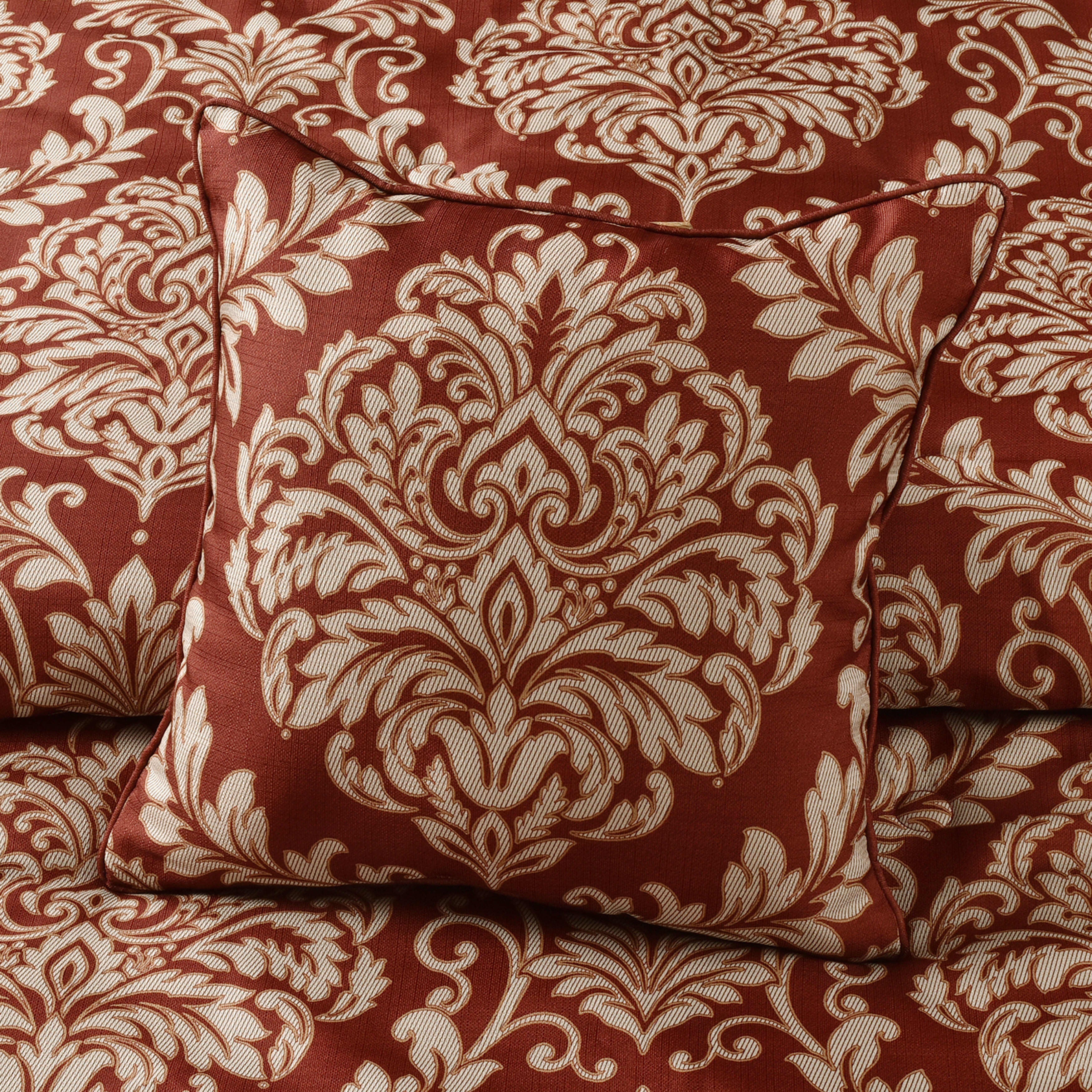 Lazia 20 Inch Square Decorative Throw Pillow, RED, alternate image number 1