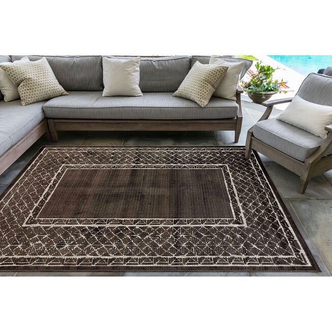 Liora Manne Rialto Border Indoor/Outdoor Rug, , alternate image number null