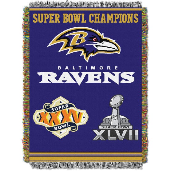 Ravens Commemorative Series Throw, MULTI, hi-res image number null