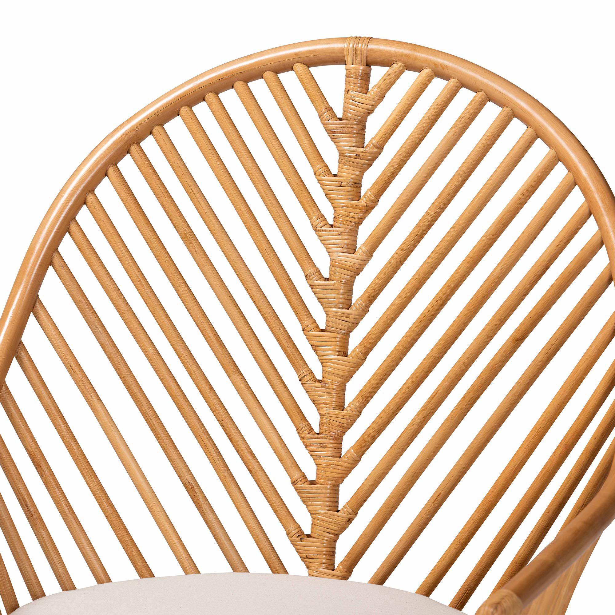 Lisabon Bohemian Light Honey Rattan Arm Chair, LIGHT, alternate image number 5