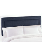 King Size Upholstered Headboard, NAVY LINEN, hi-res image number null