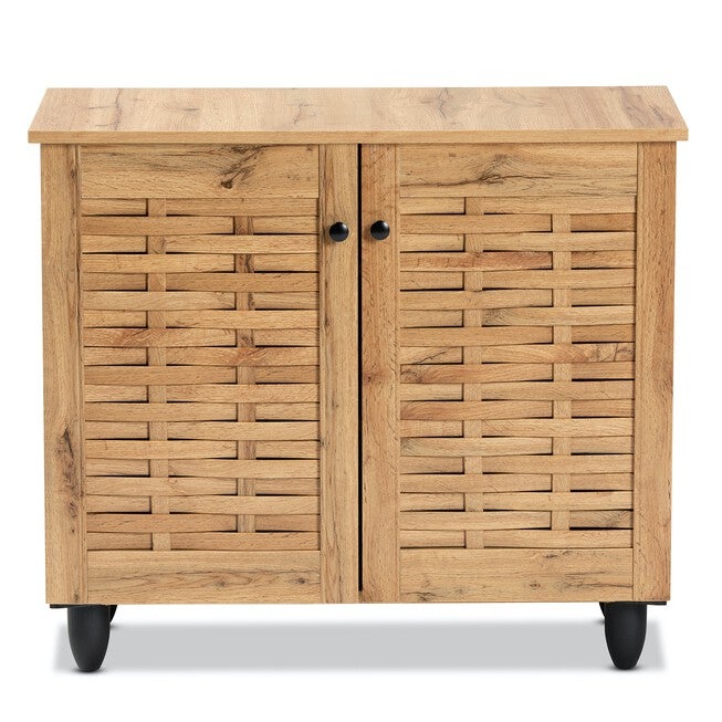 Winda Wood 2-Door Shoe Cabinet Furniture, , alternate image number null
