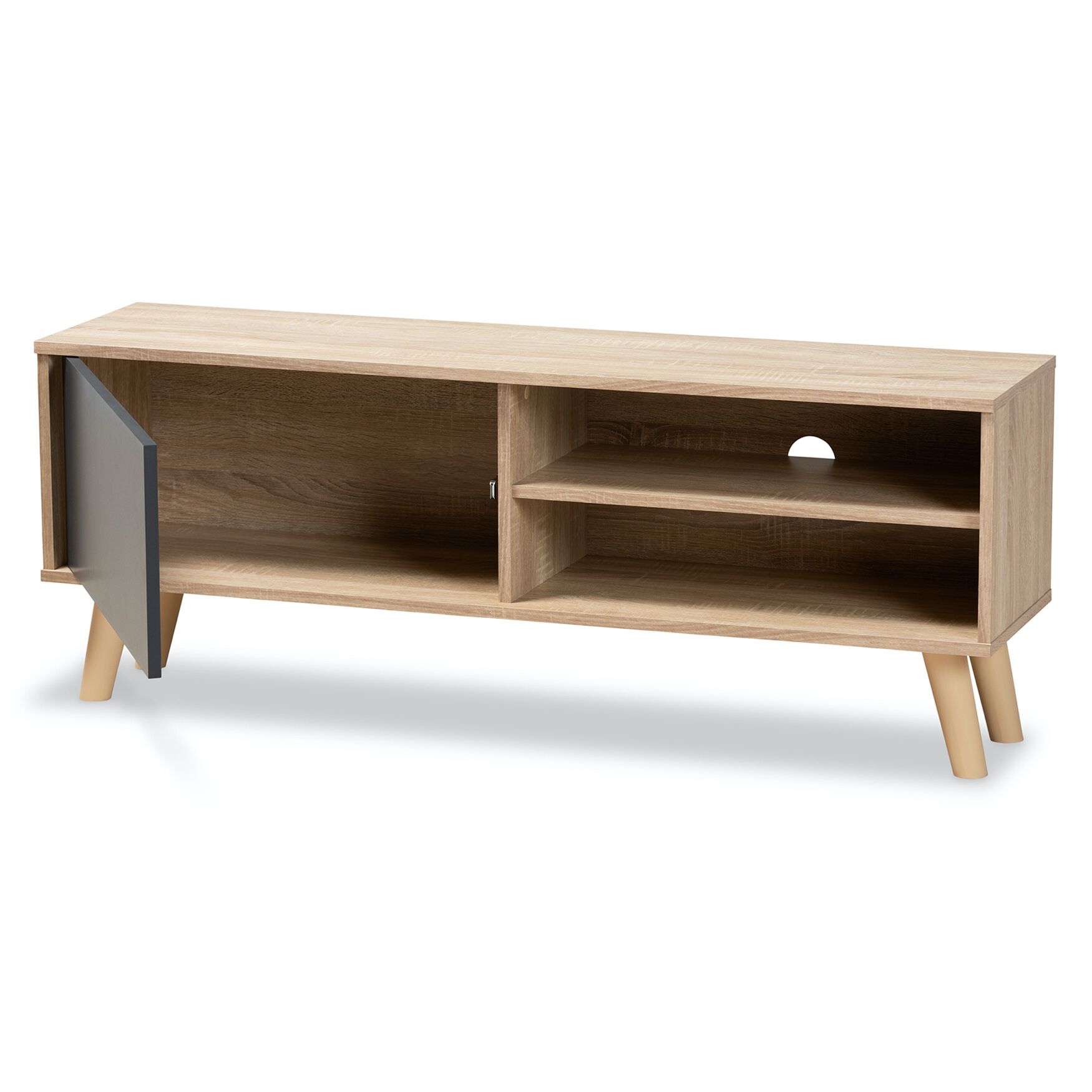 Mallory Wood Tv Stand Furniture, , alternate image number 6