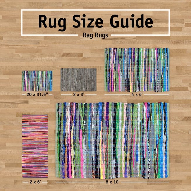 Multi Mustard Rag Rug 50X80Cm, , on-hover image number null