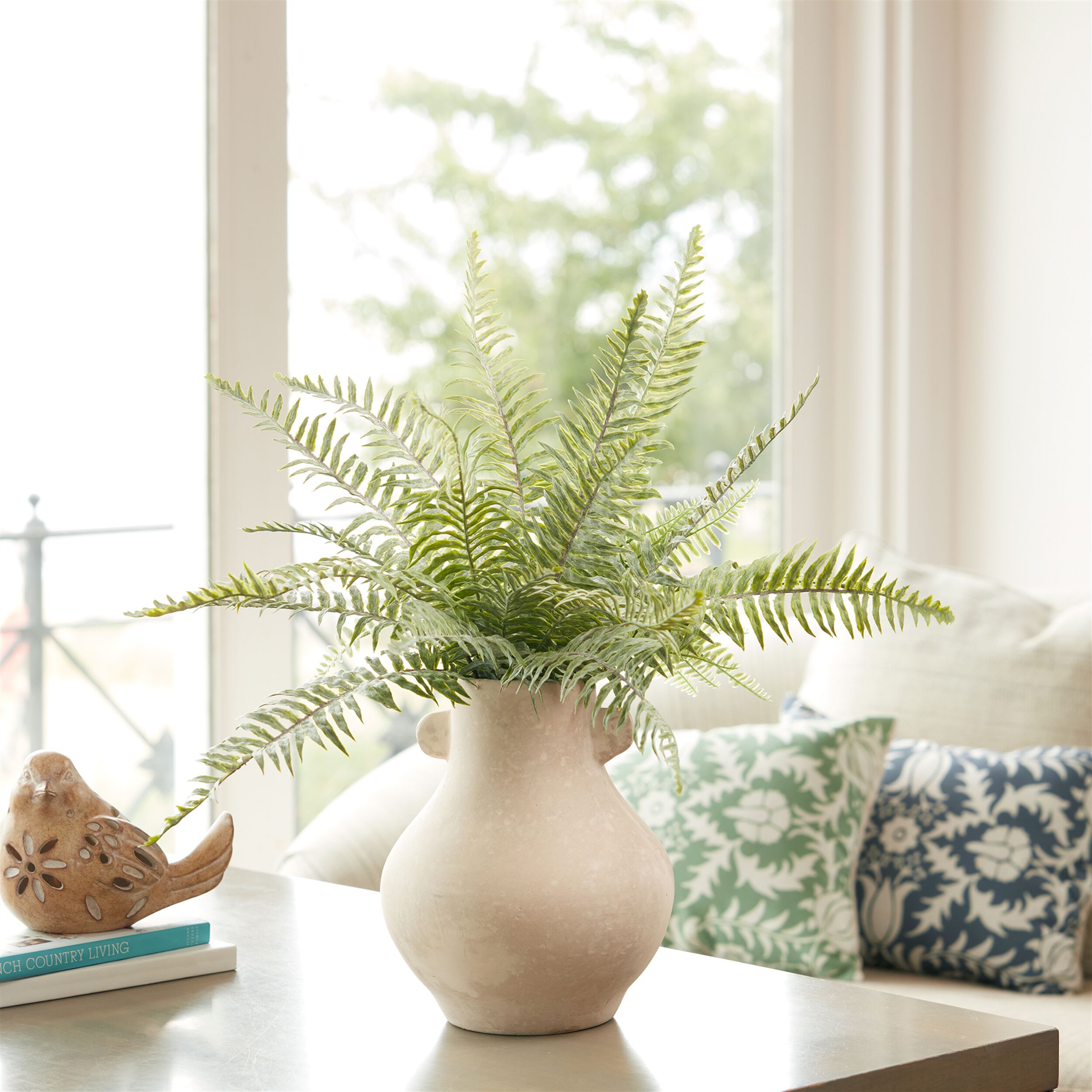 Recycled Paper Chalk Vase 9.75 inchesH, BEIGE, alternate image number 1