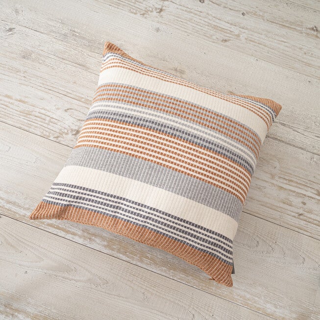 FREJA WOVEN STRIPES PILLOW 18X18, , alternate image number 2