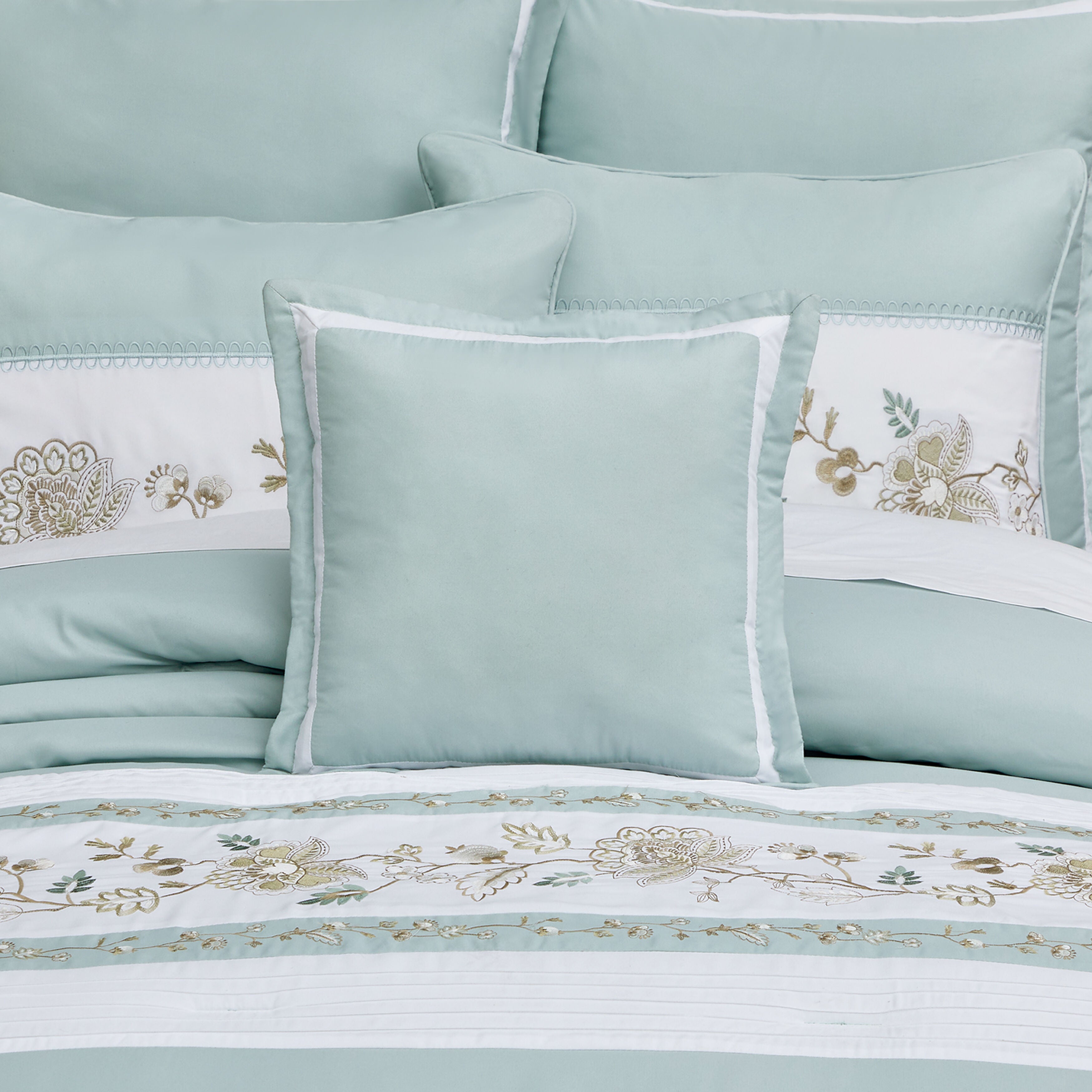 SPRING SOCIAL 16 inches SQUARE DECORATIVE THROW PILLOW, SPA, hi-res image number 0