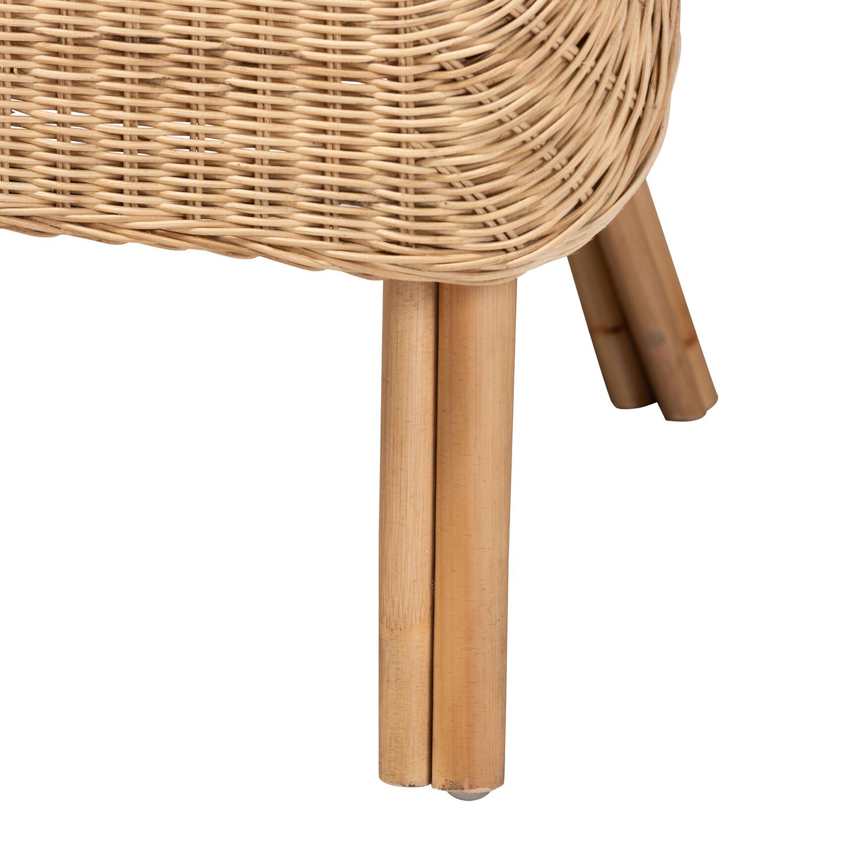 Putri Modern Bohemian Natural Rattan Arm Chair, , alternate image number 5