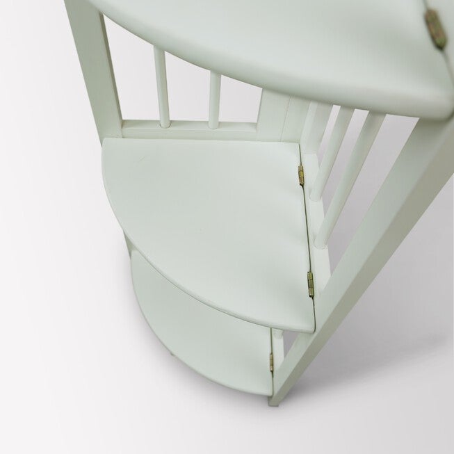 4-Shelf Corner Folding Bookcase-White, , alternate image number null