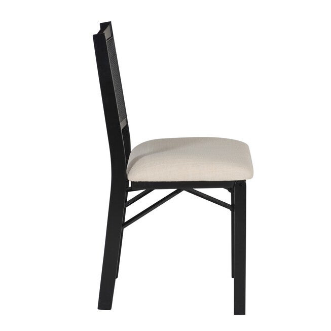 Beaux Cane Back Black Folding Chair Folding Dining Chairs, , alternate image number 5
