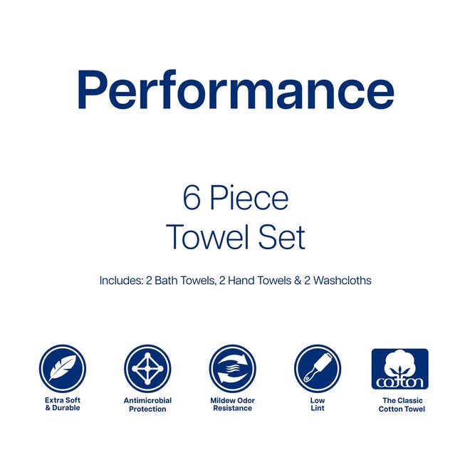Arm & Hammer Performance 6-PC Towel Set, , alternate image number 1