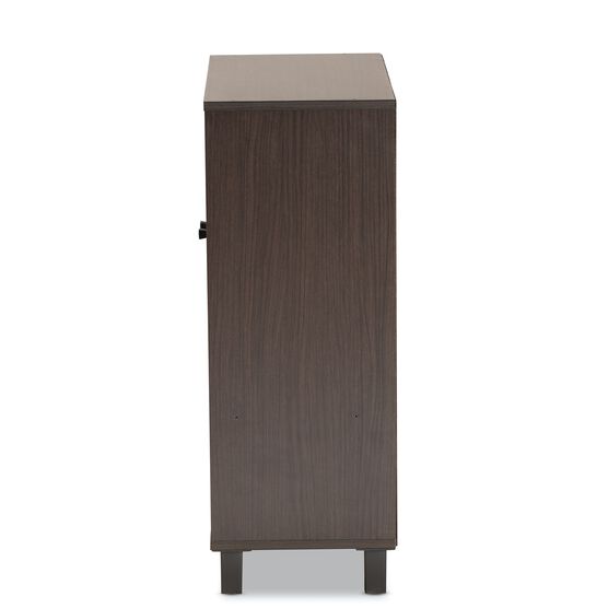 Rossin Wood 2-Door Entryway Shoe Storage Cabinet W Bottom Shelf Furniture, , alternate image number null