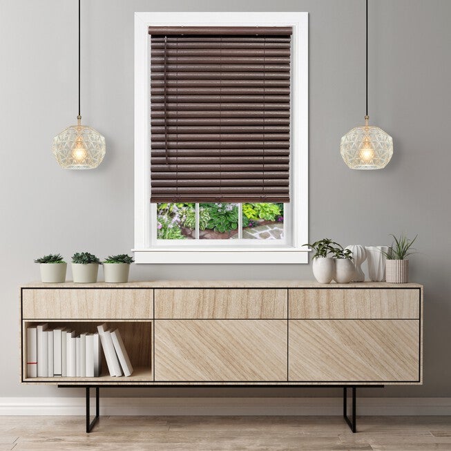 Cordless GII Luna 2 inches Vinyl Venetian Blind, MAHOGANY, hi-res image number 0