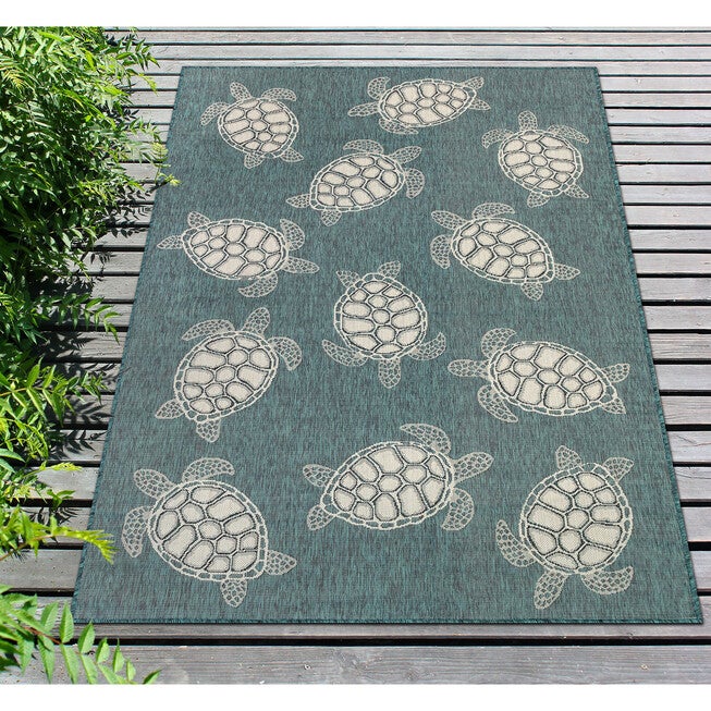 Liora Manne Carmel Seaturtles Indoor/Outdoor Rug, , alternate image number 6