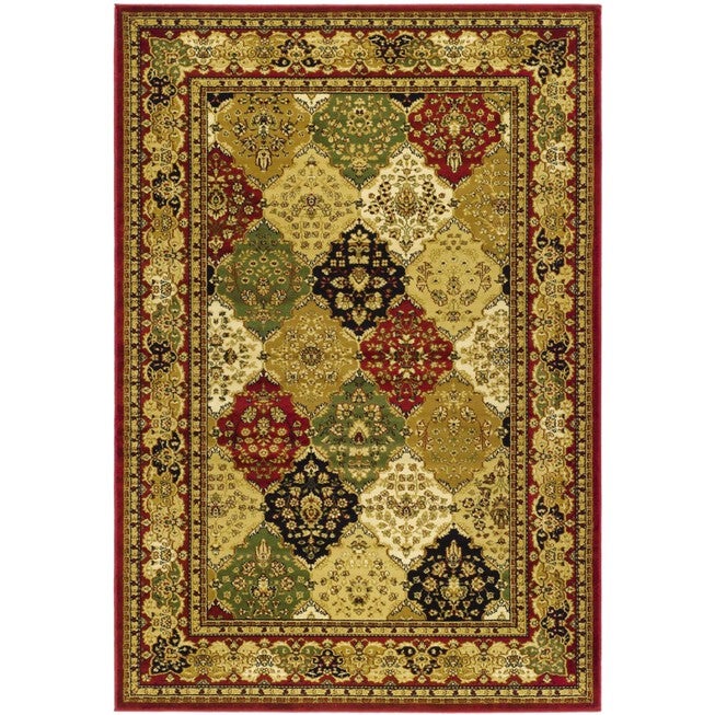 Lyndhurst 221 Multi / Red 4' X 6' Small Rectangle Rug, MULTI RED, hi-res image number null