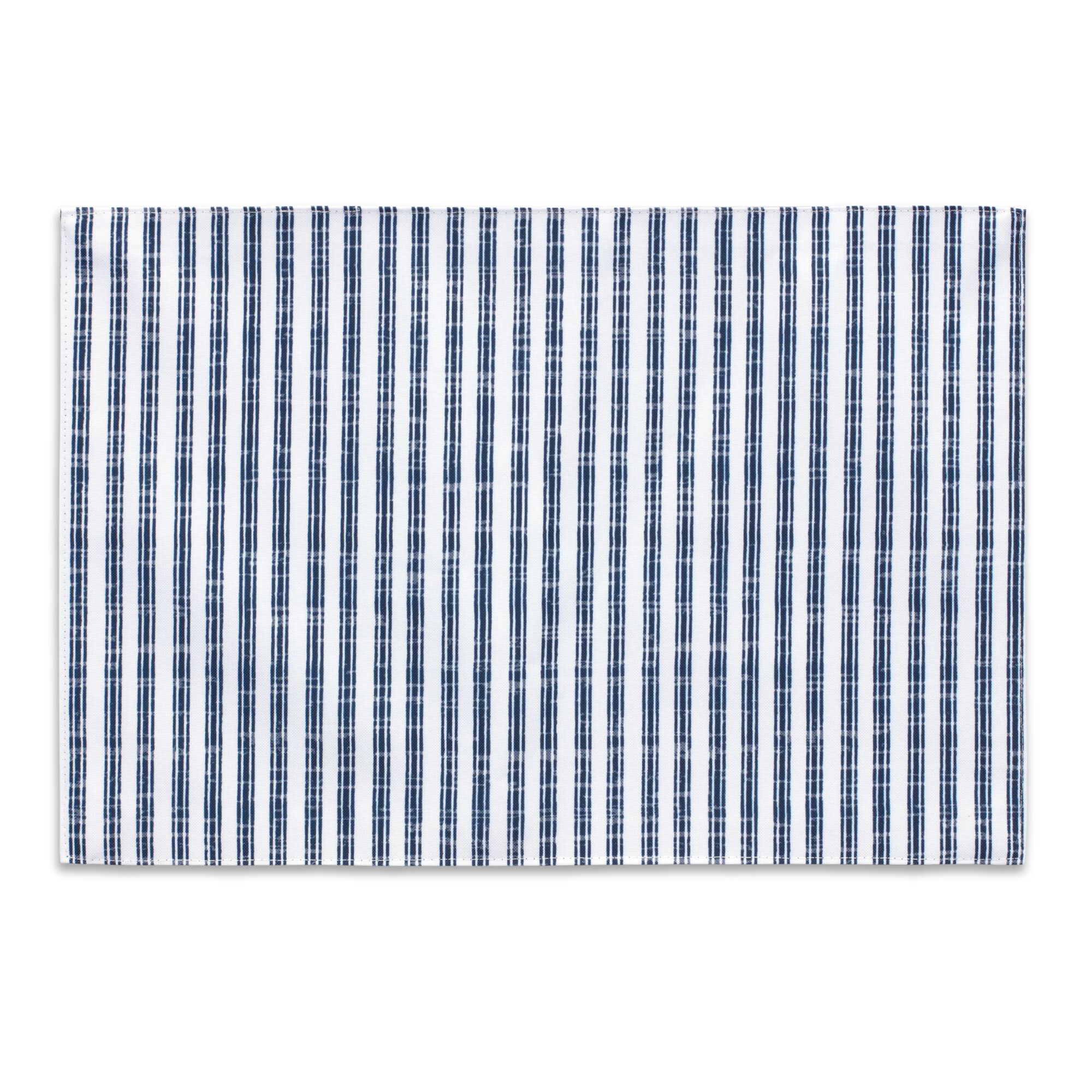 Placemat (Set of 4) 16 inchesL x 13 inchesW Polyester, BLUE/WHITE, alternate image number 1