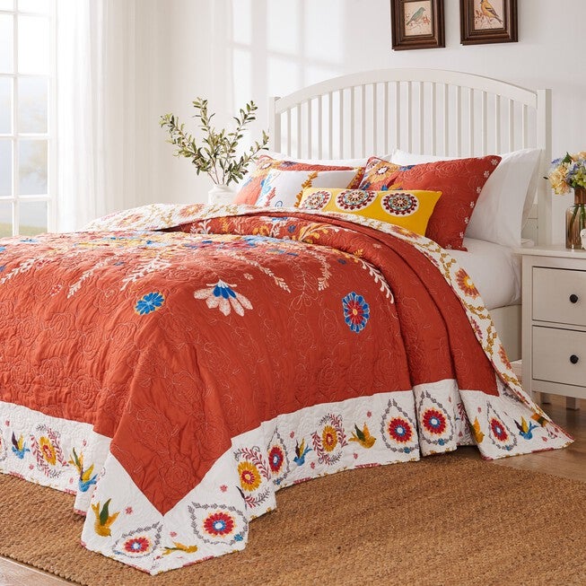 Topanga Cotton-Rich Bedspread Set, MULTI, hi-res image number null