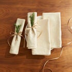 Damask Set of 4 Napkins 20" Sq., IVORY, hi-res image number null