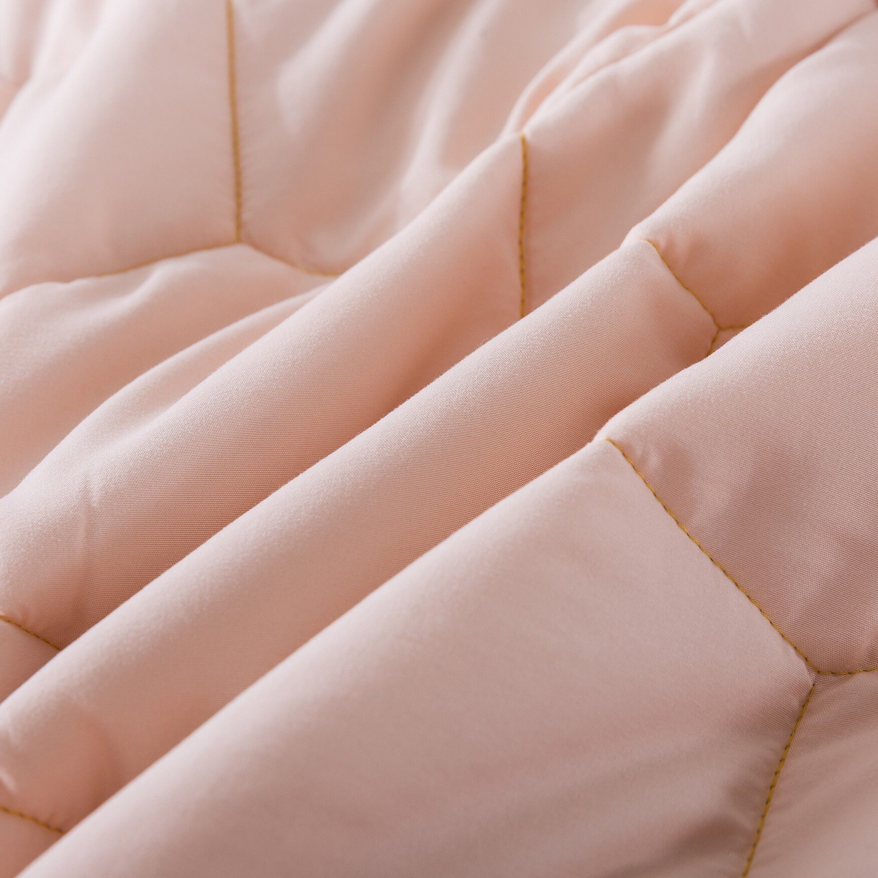 Honeycomb Down Alternative Blanket, Blush/Mustard, , alternate image number 5