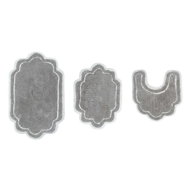 Allure 3-Pc. Bath Rug Set, GREY, hi-res image number 0