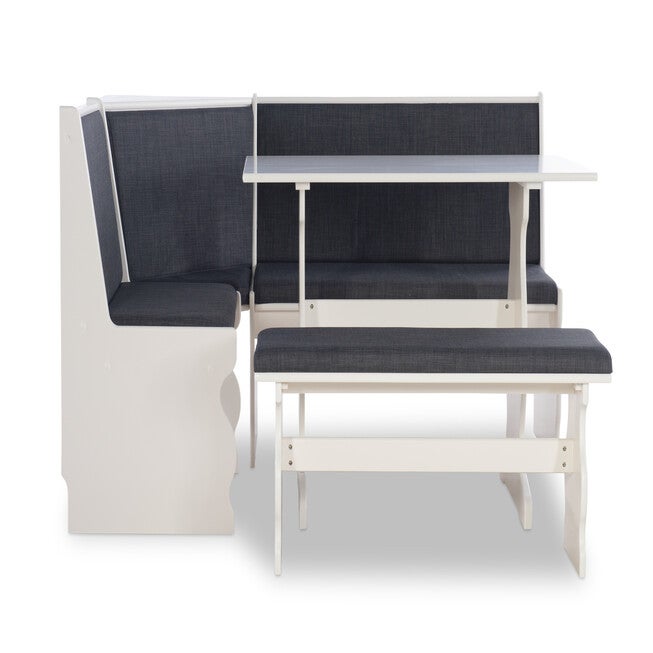 Sierra Upholsted Kitchen Seating Dining Nook, GREY, hi-res image number null