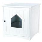 Standard Wooden Litter Box Enclosure, WHITE, hi-res image number null