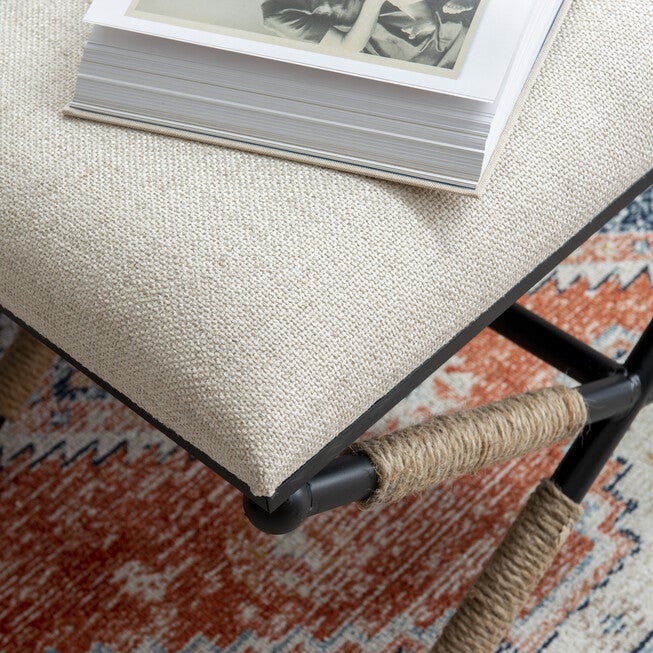 Ashburn Campaign Accent Stool, , alternate image number null