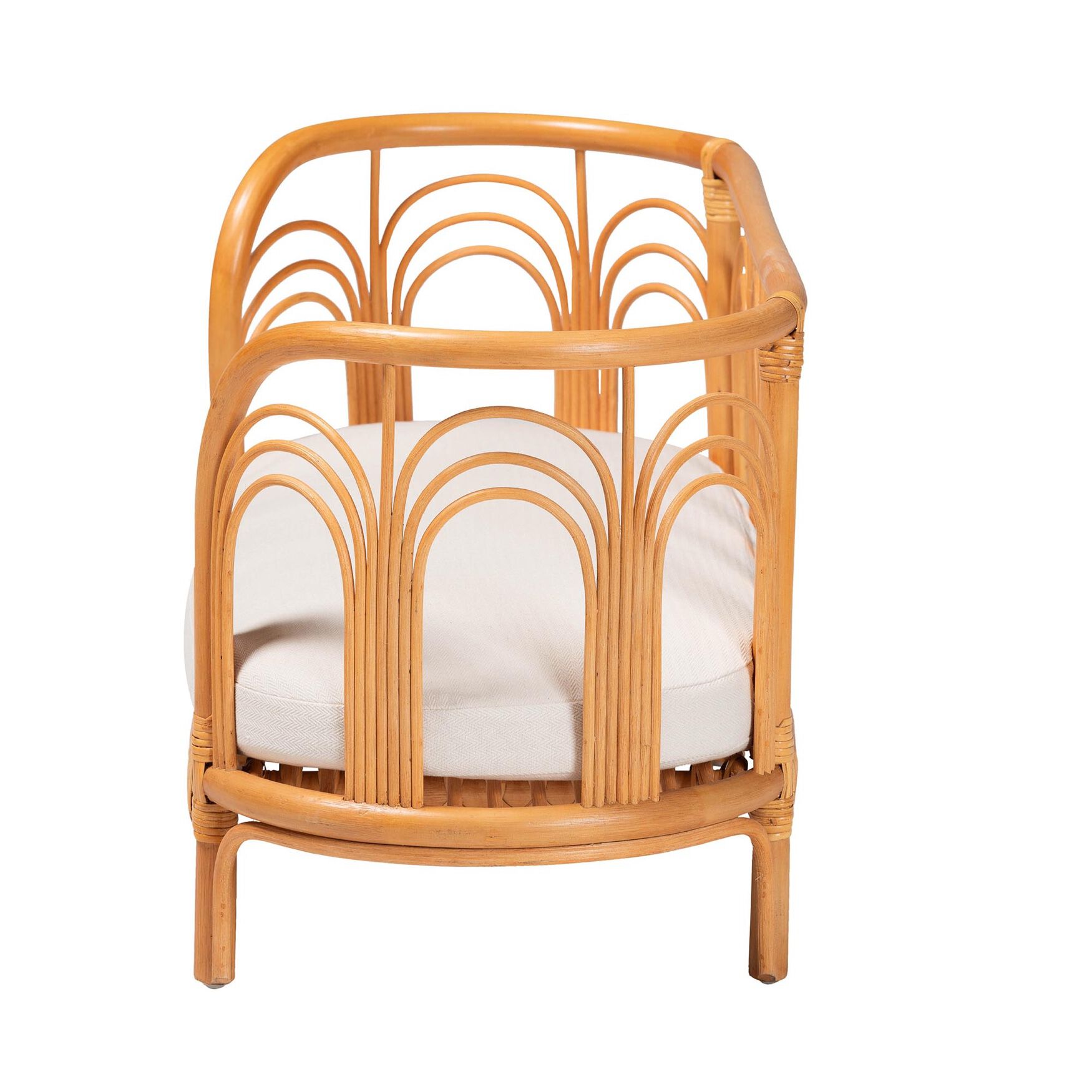 Nariko Bohemian Light Honey Rattan Pet Bed, , alternate image number 2