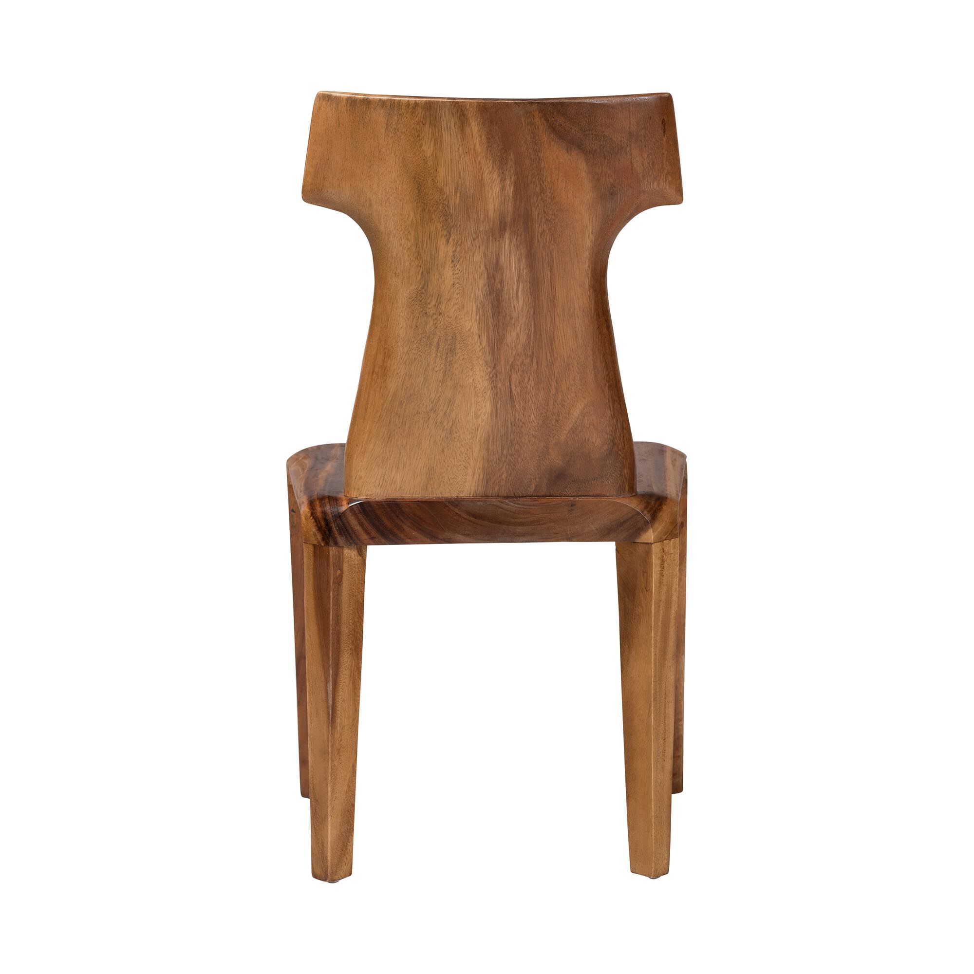Larissa Suar Wood Dining Chair, BROWN, alternate image number 4