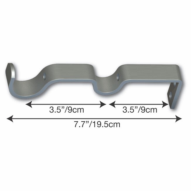Imperial Ball Double Window Curtain Rod Set Window, , alternate image number null