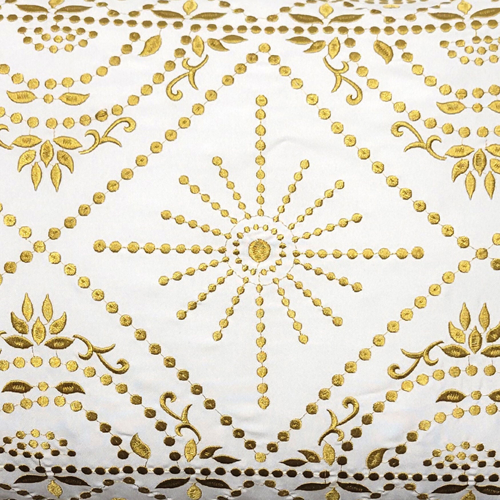 Indoor/Outdoor Embroidered Tile Oblong Decorative Throw Pillow 15X30, Black/White, , alternate image number 8