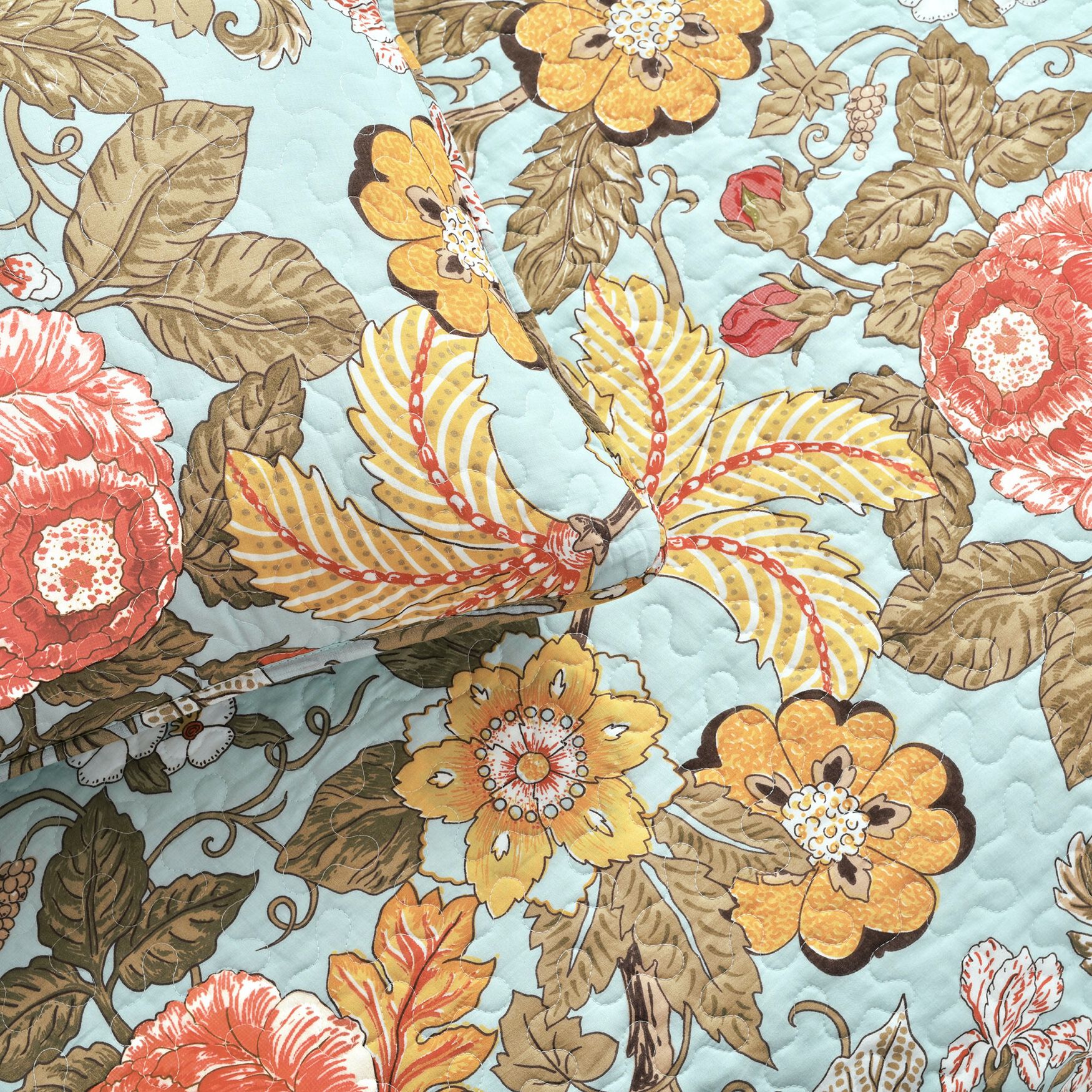 Lush D&eacute;cor Sydney Quilt Black/Blue 3Pc Set, , alternate image number 2