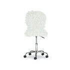 Fulton Faux Flokati Office Chair White, , alternate image number 6