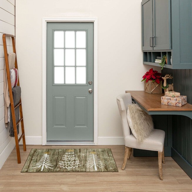 Barnwood Wonderland Driftwood Kitchen Rug, , alternate image number null