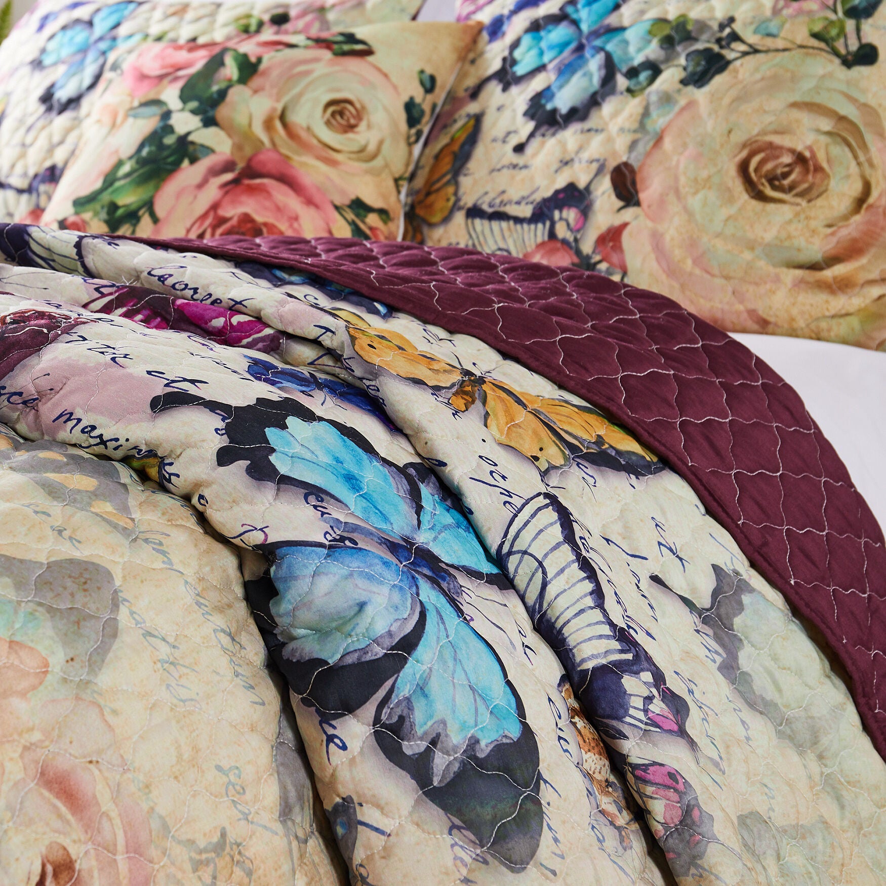 Gigi Ecru Quilt Set, , alternate image number 2