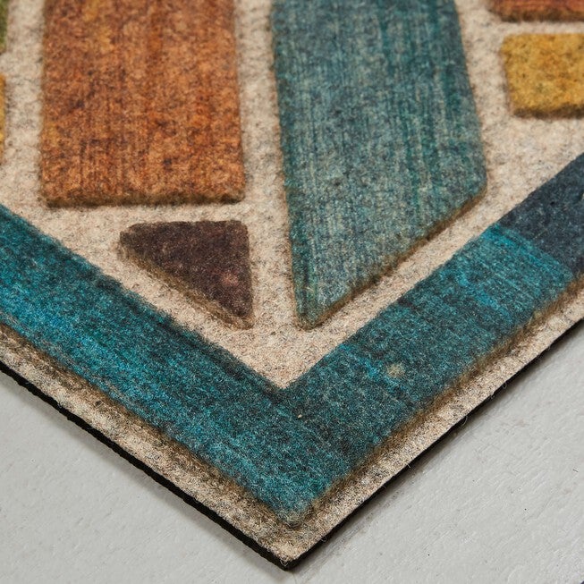 Woodblock Garden Door Mat, , on-hover image number 1