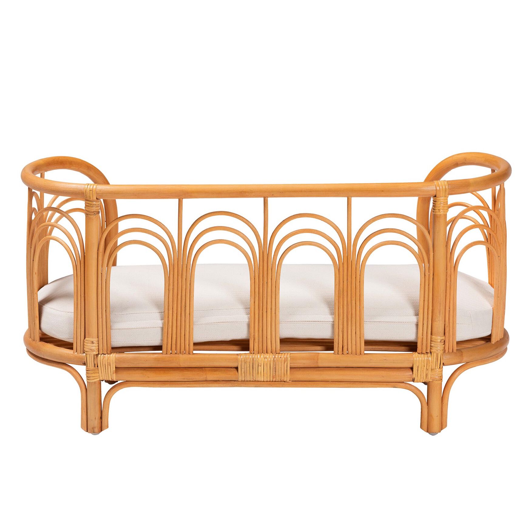 Nariko Bohemian Light Honey Rattan Pet Bed, , alternate image number 3