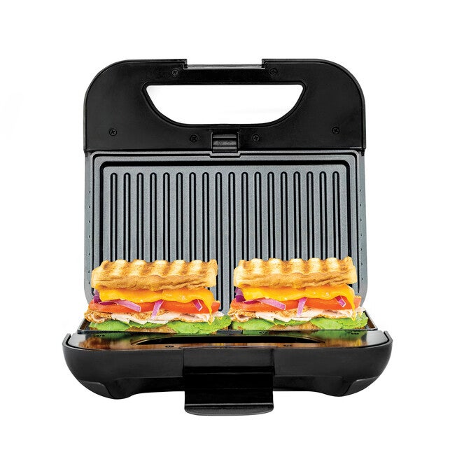 Kalorik 4-in-1 Sandwich Maker, Stainless Steel and Black, , alternate image number null