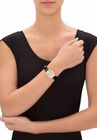 Gold Tone Bowtie Cat Watch with Adjustable Black Strap 8", , on-hover image number null