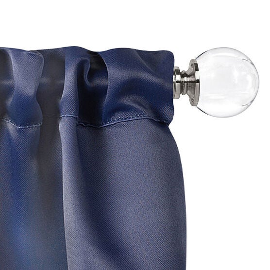 Innovative Decorative Room Darkening Wrap Around Rod & Finial 48-86, , alternate image number null