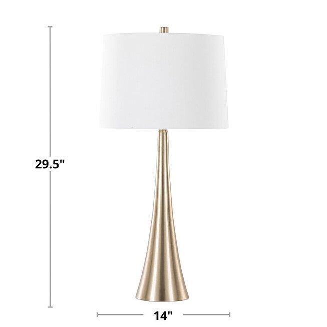 Diana 29.5 inches Metal Table Lamp - Set Of 2, , alternate image number null