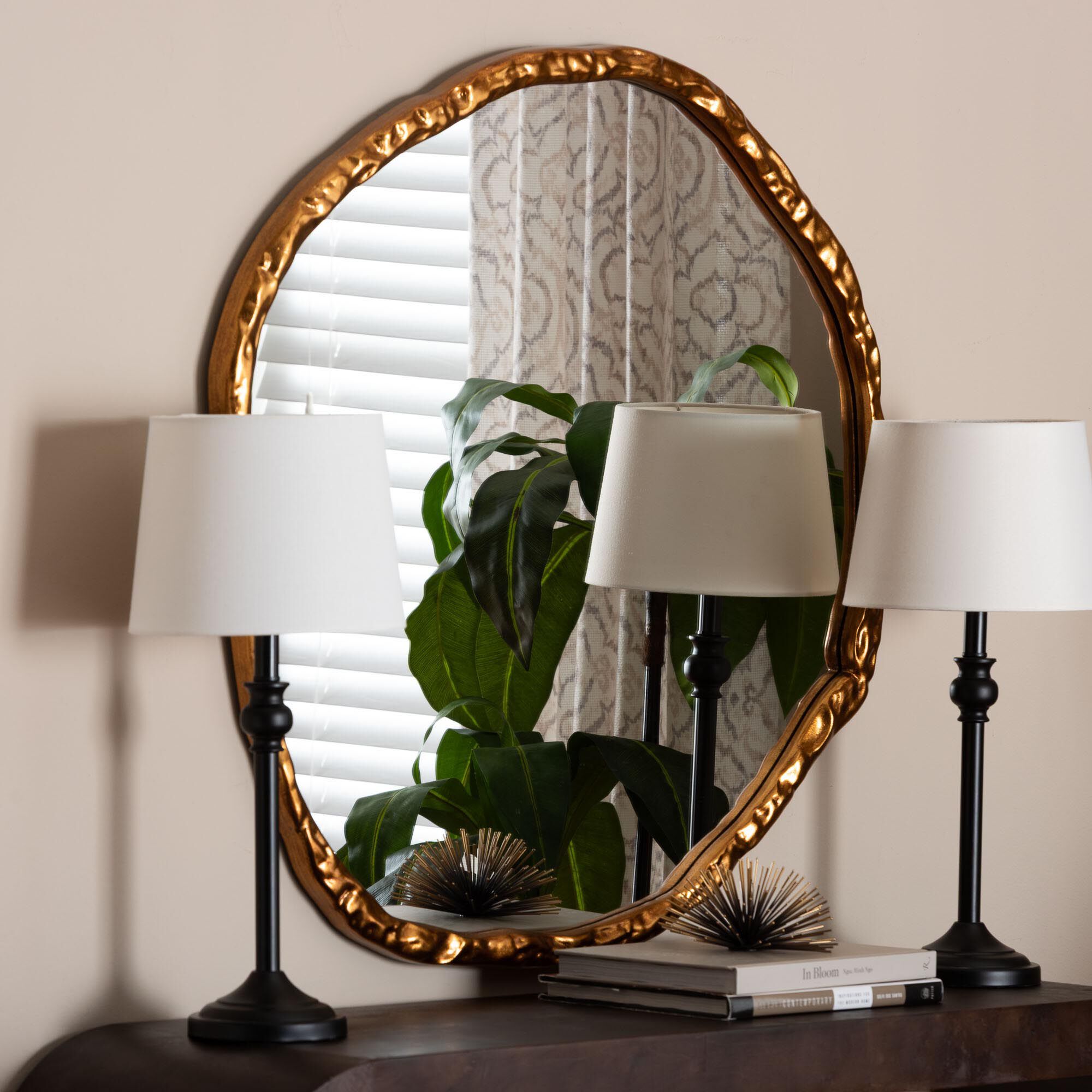 Urania Wall Mirror, GOLD, alternate image number 3