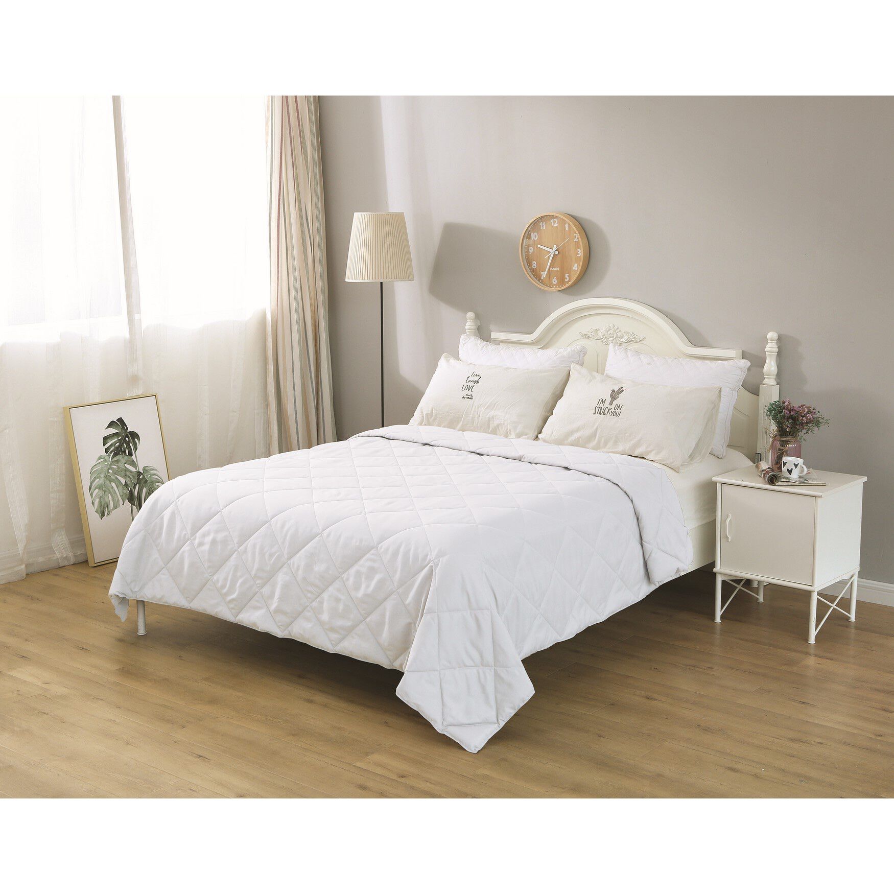 Nano Feather Blanket, White, WHITE, hi-res image number 0