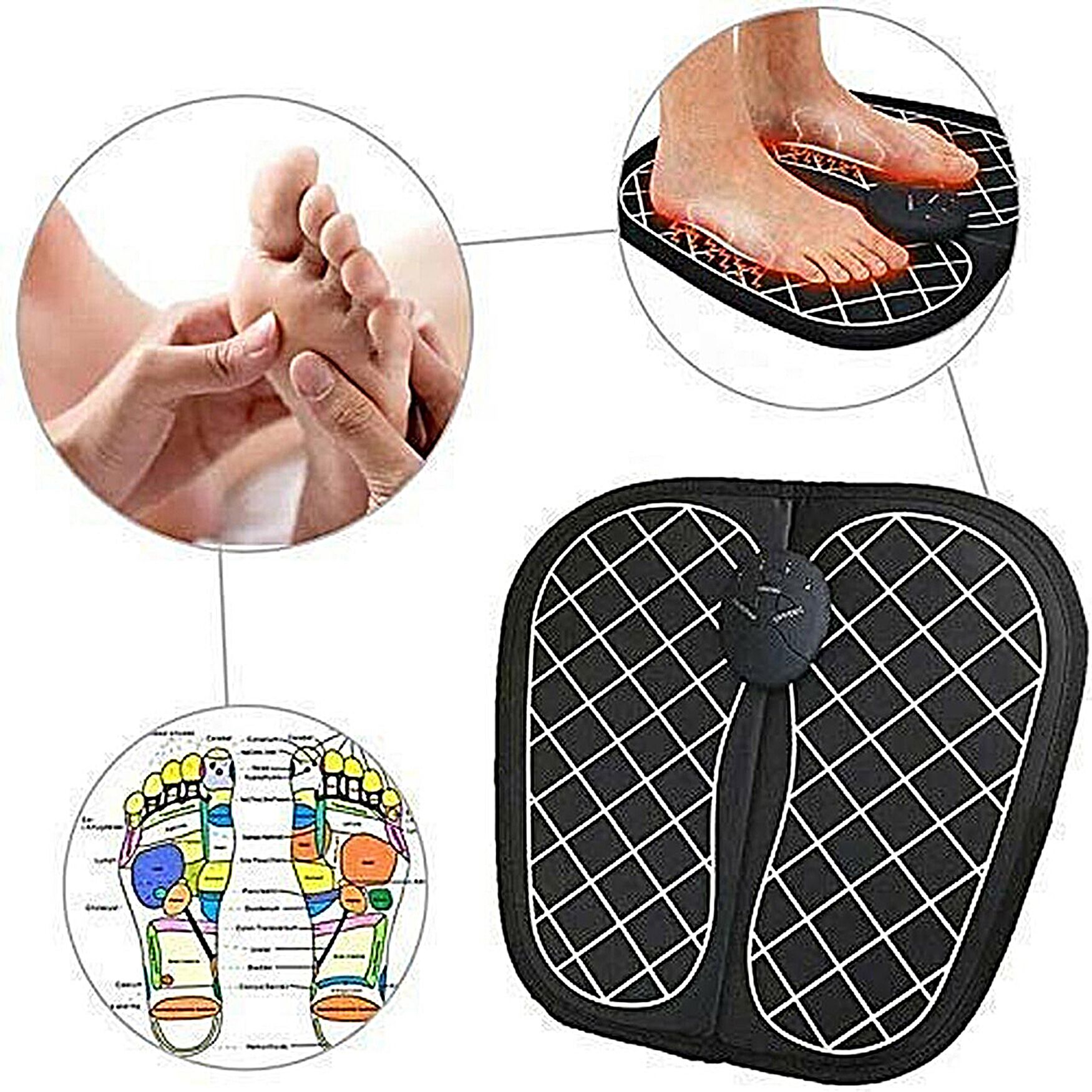 Ems Foot Massager, Folding Portable Electric Massage Mat Wellness, , alternate image number 2