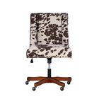 Delgany Office Chair Brown and White Cow Print, , alternate image number 5