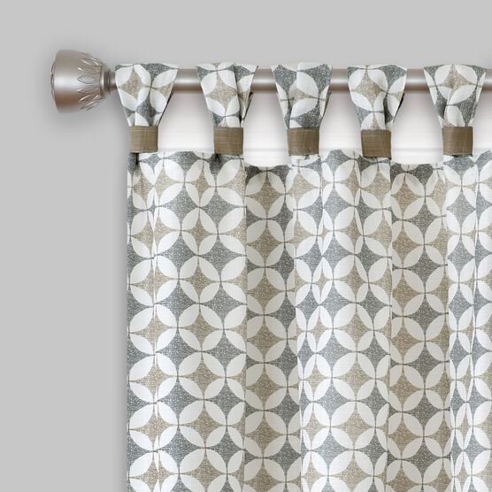 Callie Cuff Tab Top Window Curtain Panel - 52x63, , alternate image number null
