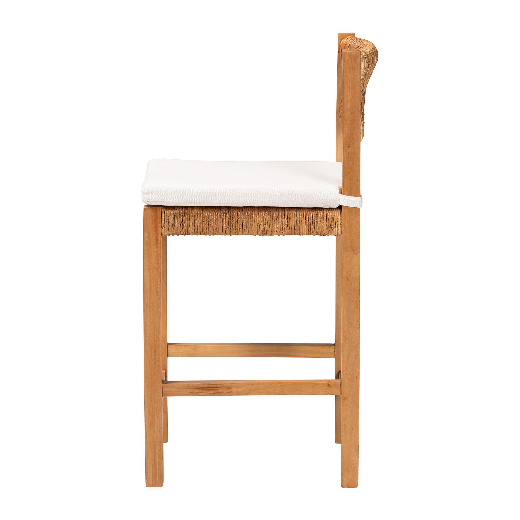 Pava Woven Seagrass Counter Stool, HONEY, alternate image number 3