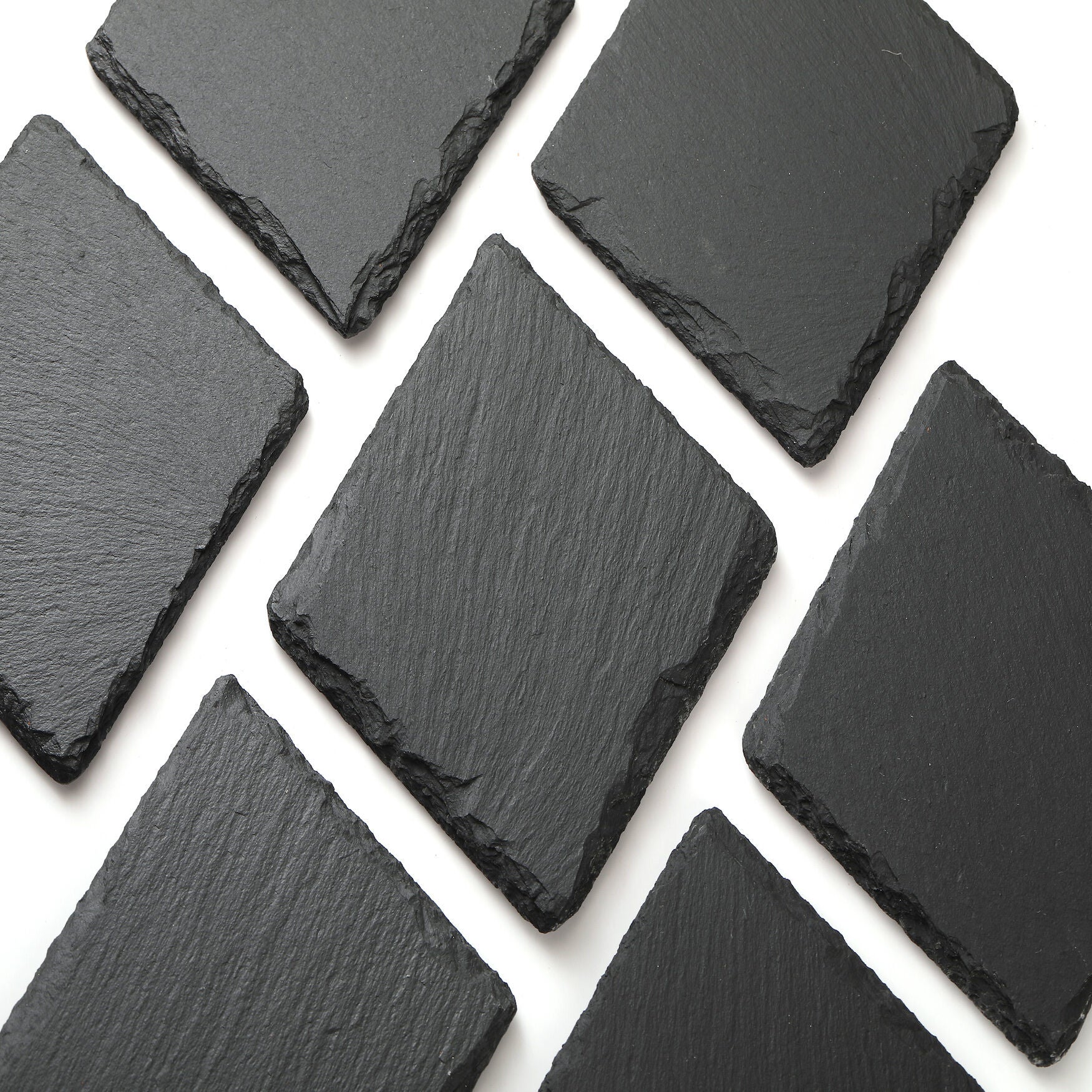 Rectangulare Slate Stone Serving Tray With Jute Rpoe Handles, , alternate image number 2